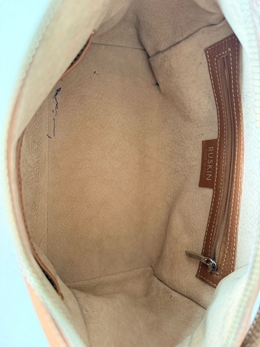 Ruskin Chester Bag Italian Leather Top Handle Crossbody Tan - Picture 8 of 9